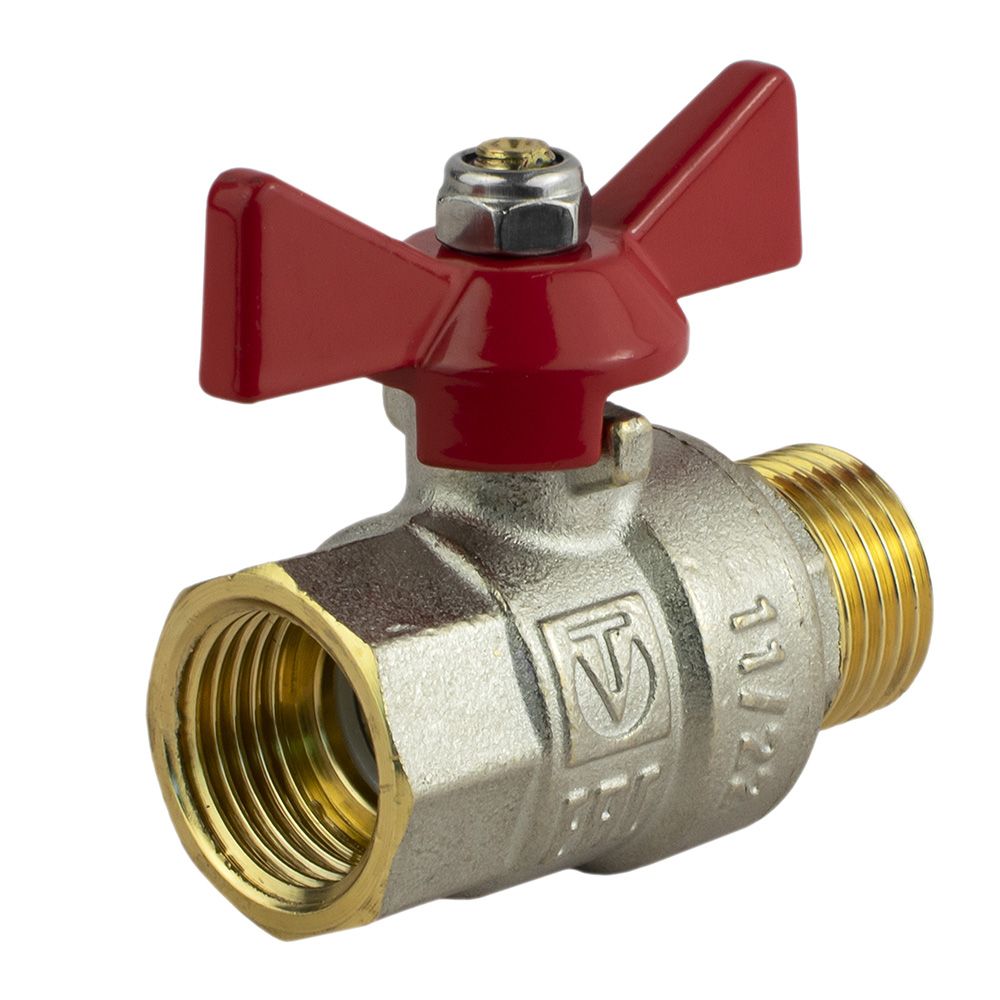 Кран шаровой 1/2'' ВР/НР бабочка Valtec