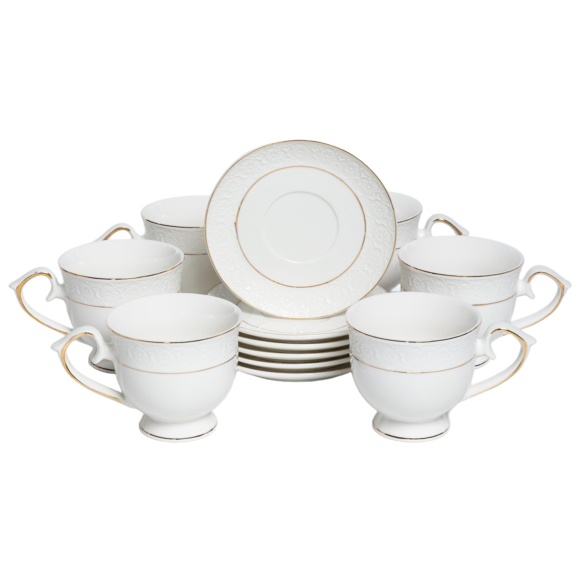 Набор чайный Balsford Грация Астерия на 6 персон 12 предметов 260 мл фарфор