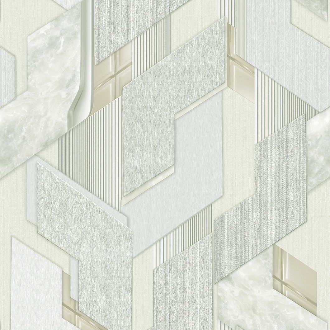 Обои TM Decolor Фьюжн-Н С6 Д986 гр 5 04 зеленые геометрия 0,53х10,05 м