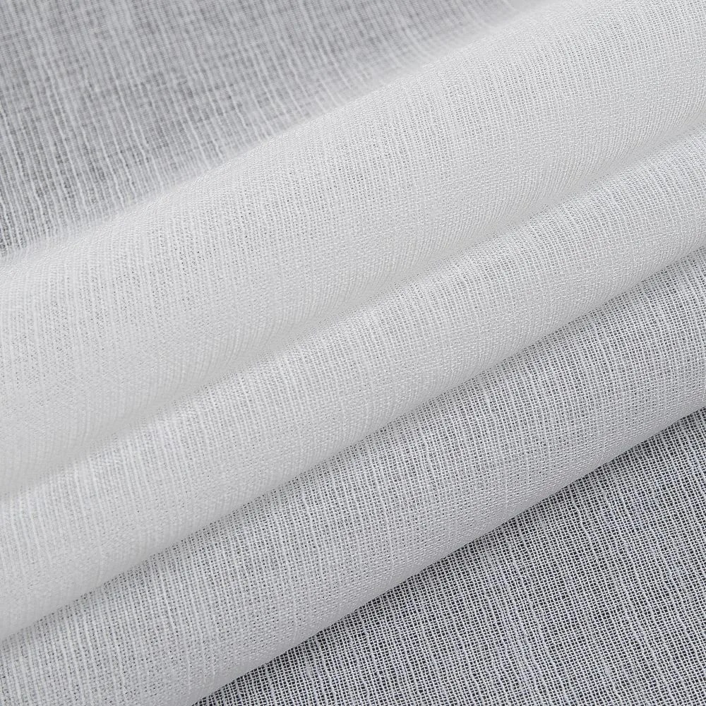 Ткань для штор Портьера лен фэнтези Texrepublic HI W01-52/280 L ut белый