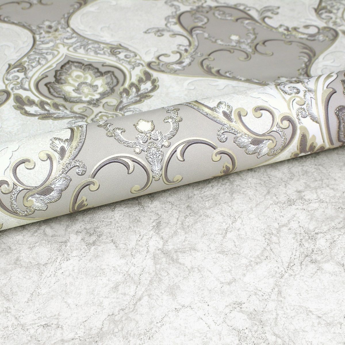 Обои Erismann Elegant 60696-02 бежевые мрамор 1,06х10,05 м