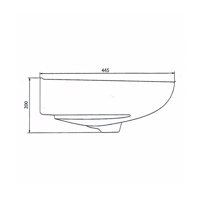 Раковина подвесная Антей 55 белая