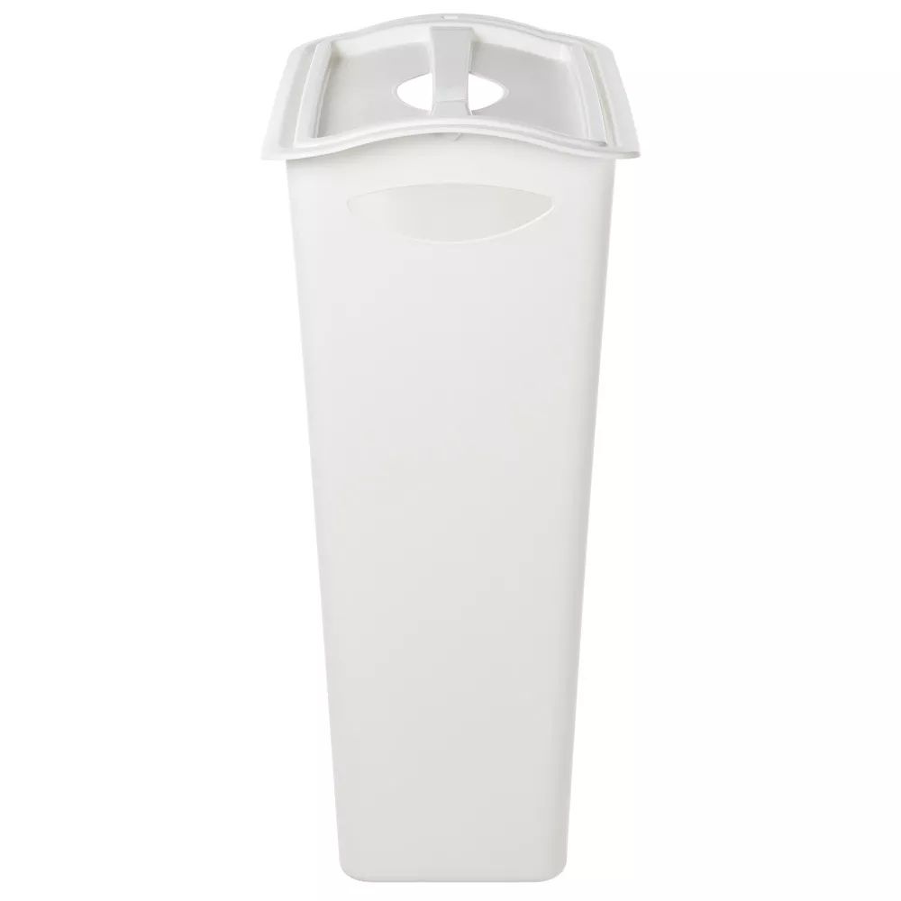 Корзина для белья узкая с поворотной крышкой 38 л 43х26х58 cм белая