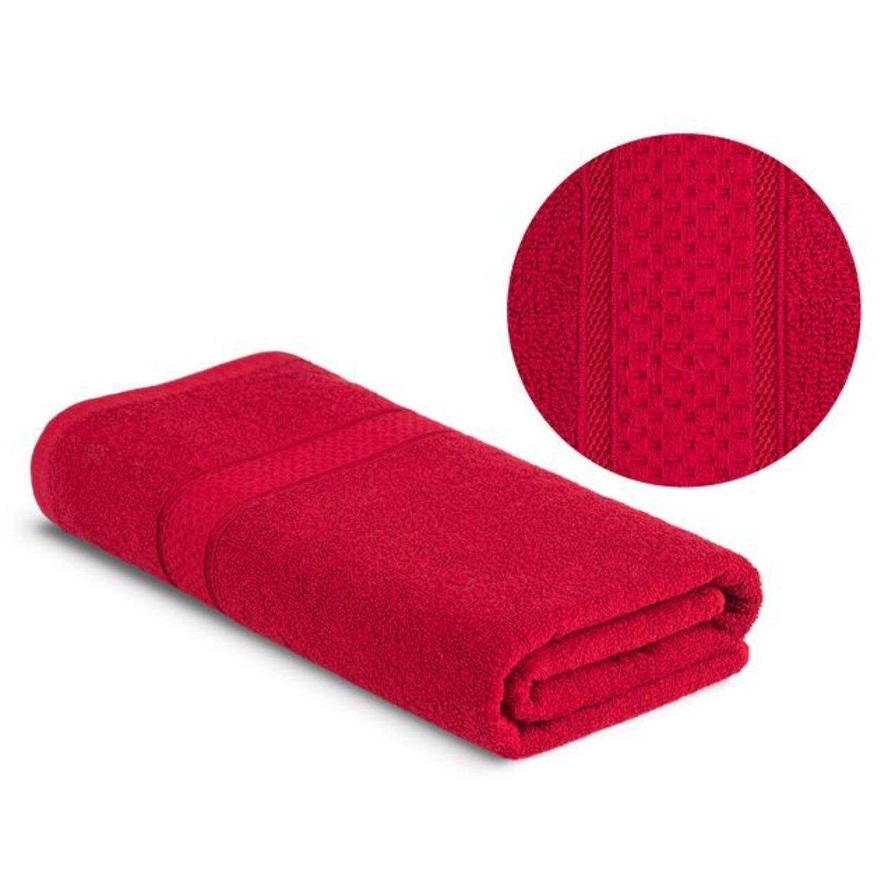 Полотенце махровое гладкокрашеное 100х150 см бордовое 360 гр/м2