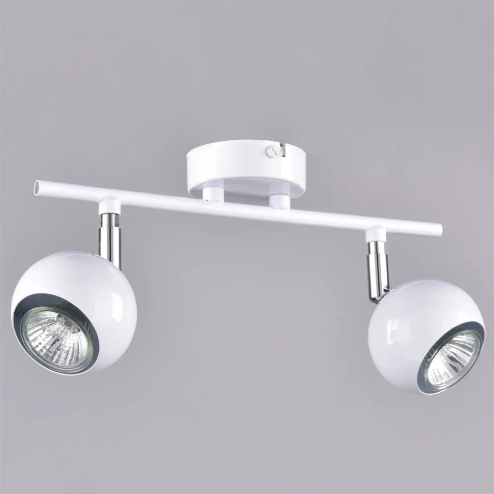 Светильник 2 ламп GU10 Портал РС20722 WT+CR/2C