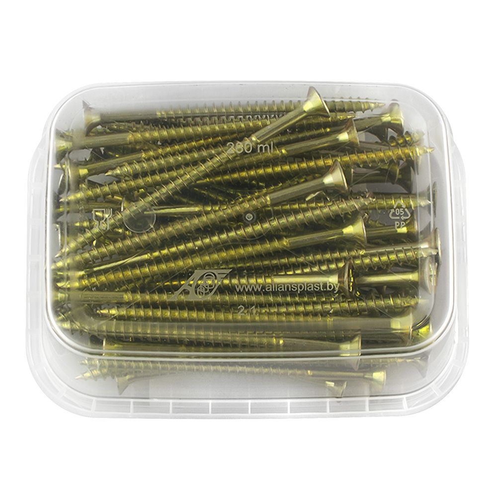 Шуруп 5х80 мм желтый цинк 65 шт