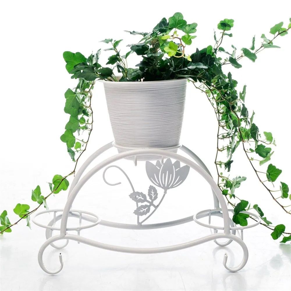 Подставка на подоконник 41-007 W на 3 цветка белая 840х280х670 мм