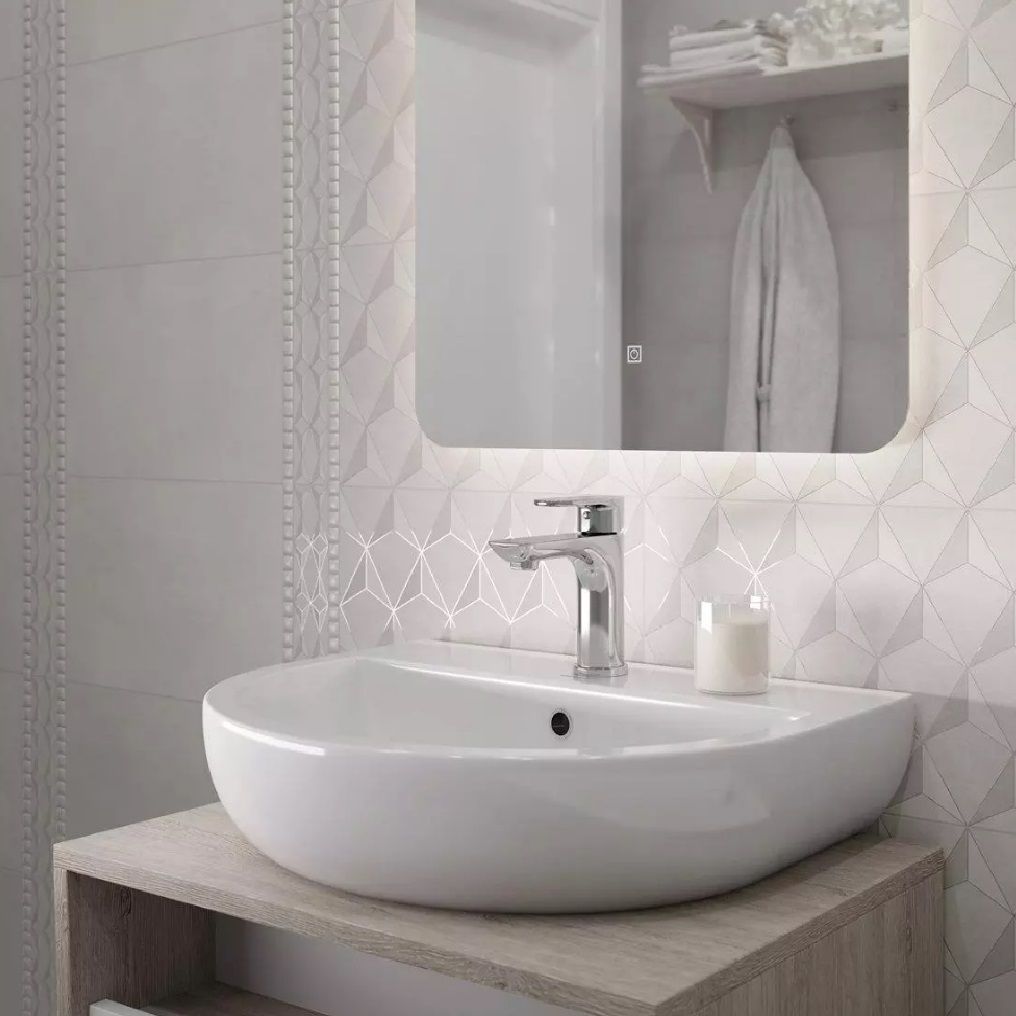 Декор Kerama Marazzi Корредо HGD/A583/6437 25х40 см 8 мм светло-серый