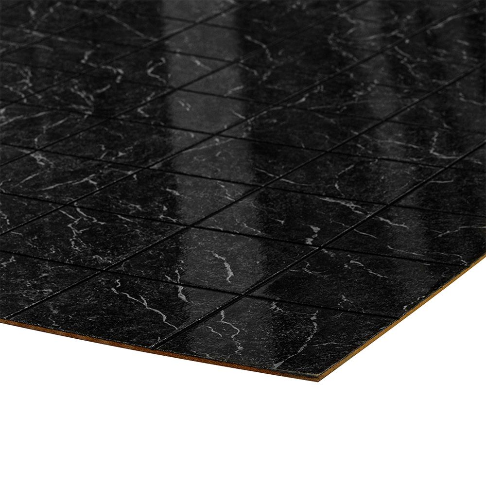 Панель МДФ влагостойкая Черный дымчатый яч. 10х10 см 2440х1220х3,2 мм