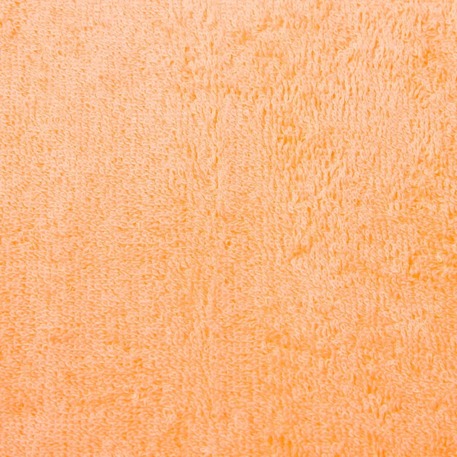 Полотенце махровое гладкокрашеное 50х90 см персиковое 400 гр/м2 без бордюра