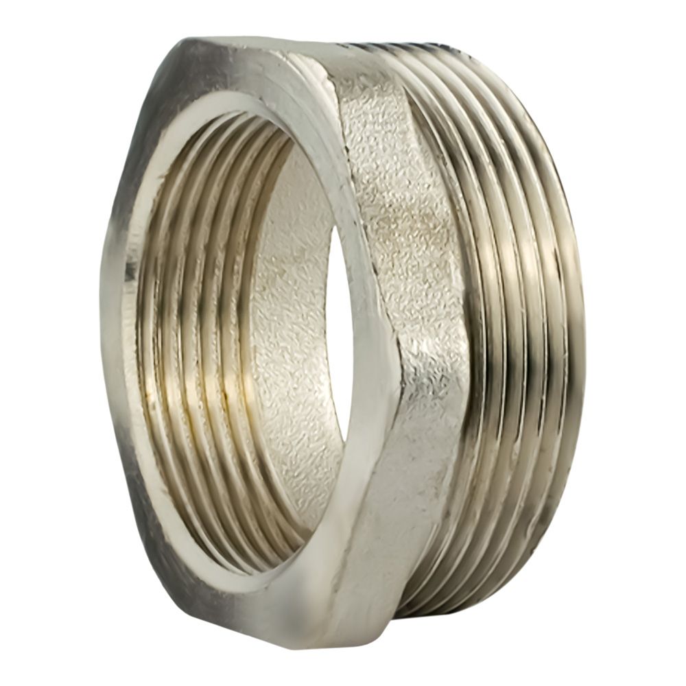 Футорка латунь никель 1 1/2''х2" ВР/НР