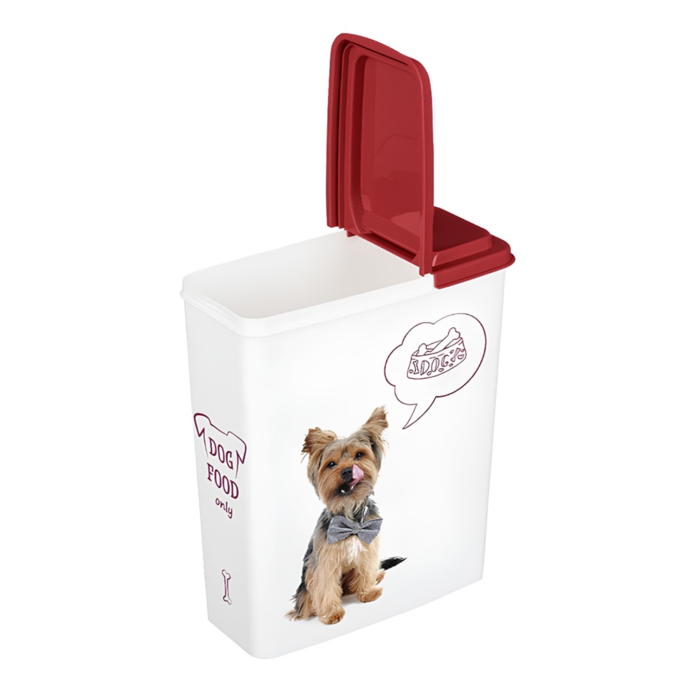 Контейнер для корма Lucky Pet 2,3 л собаки бордовый 434211421