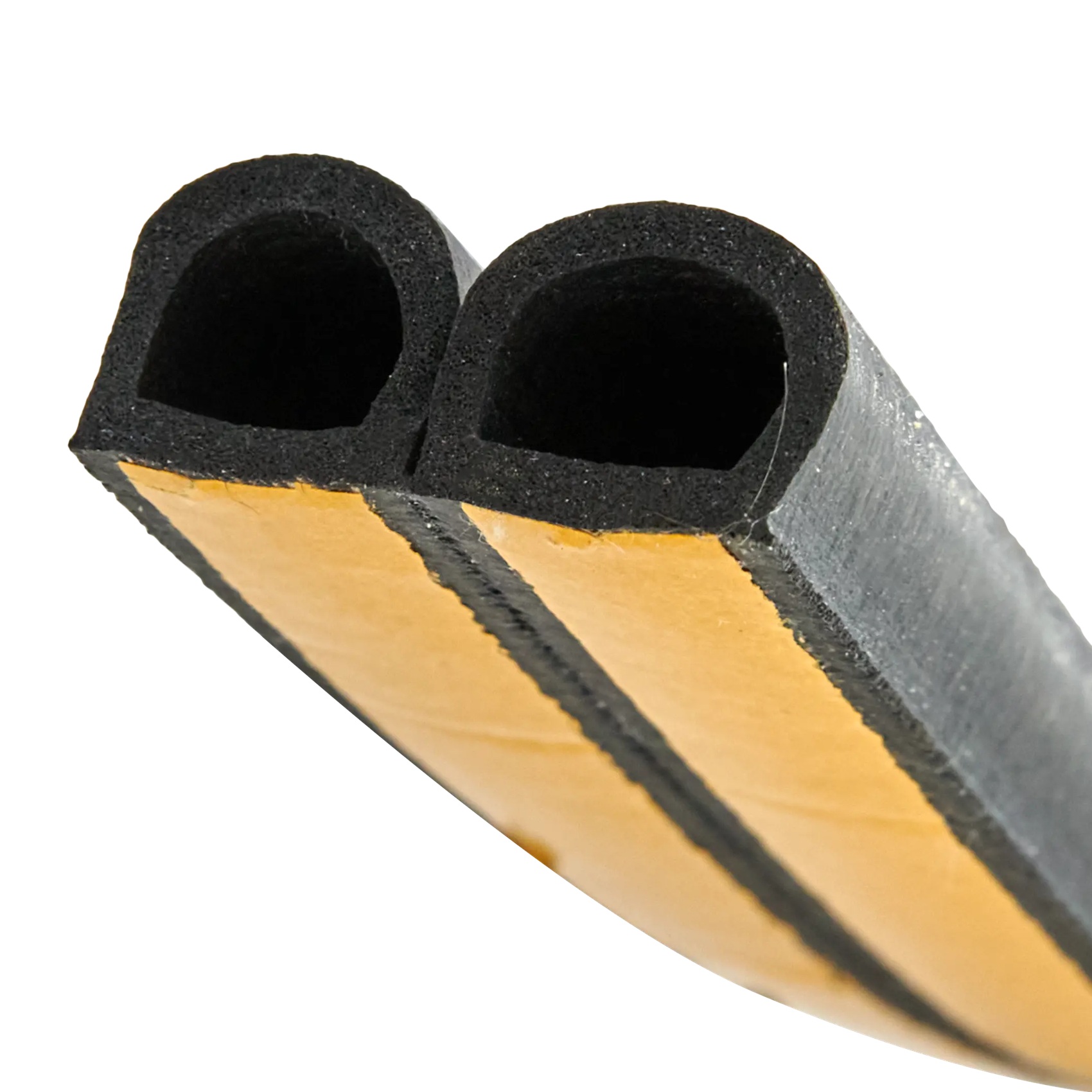 Уплотнитель для окон и дверей D-профиль Sila 14x12 мм 6 м черный