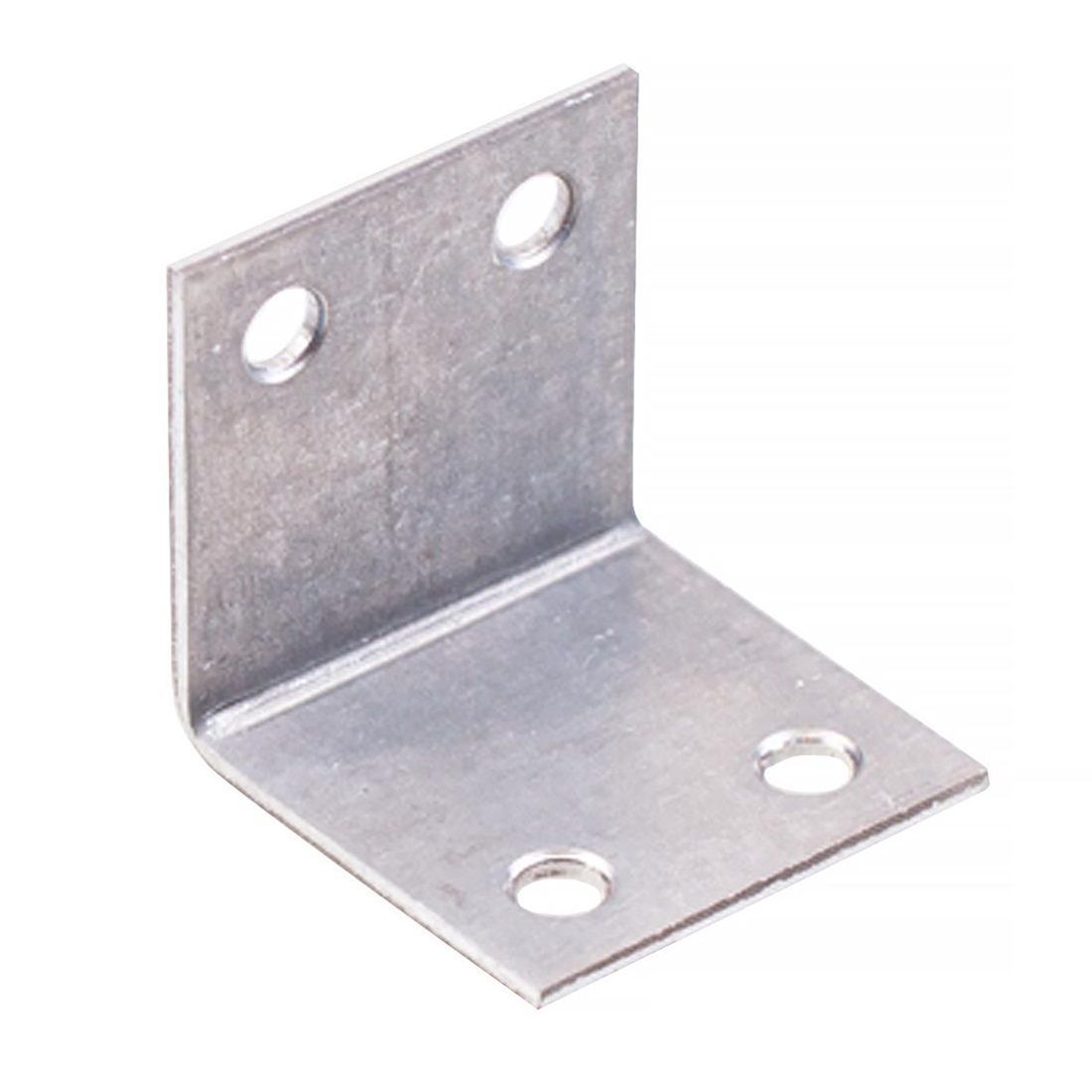 Уголок мебельный 30x30x30x2 мм с шурупом оцинкованный 4 шт