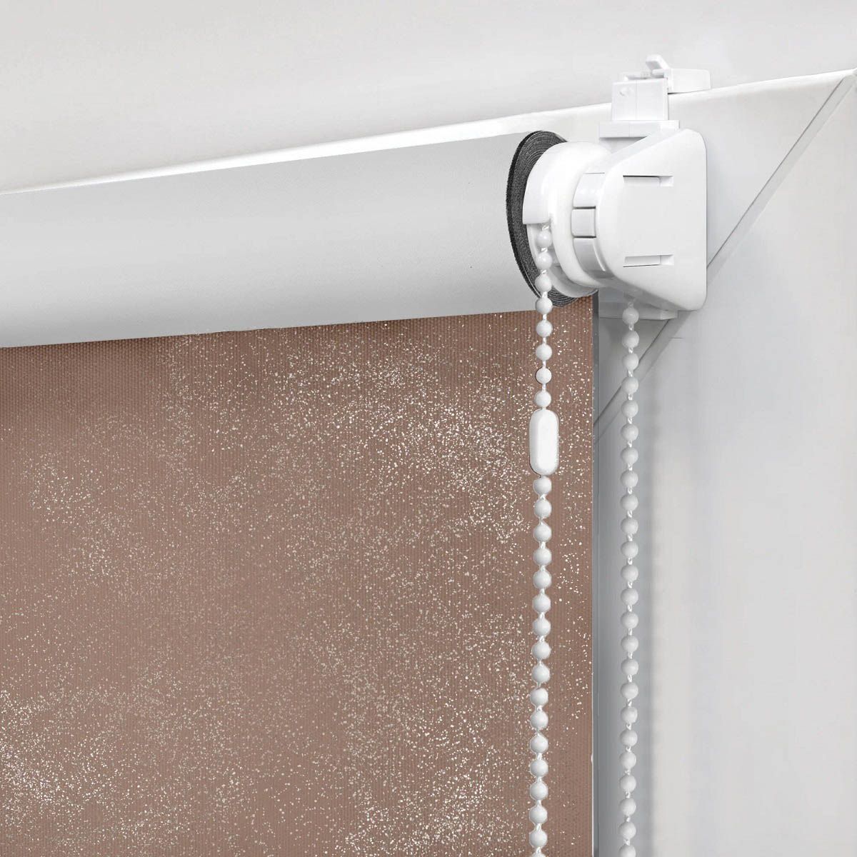 Штора рулонная блэкаут Старк 90х160 см нюдовая