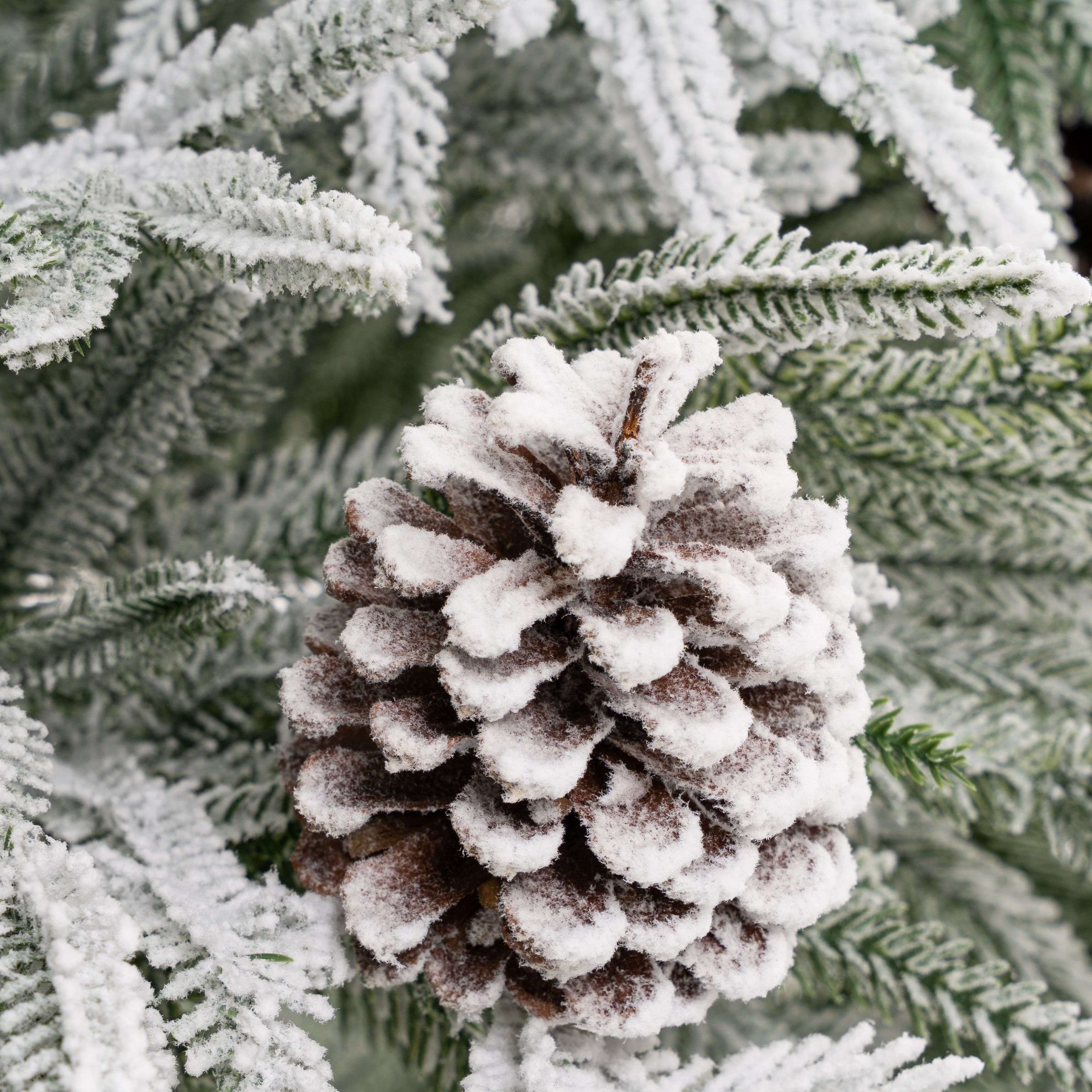 Елка искусственная Моя Елочка Gaia Заснеженная 180 см литая 2024-9109