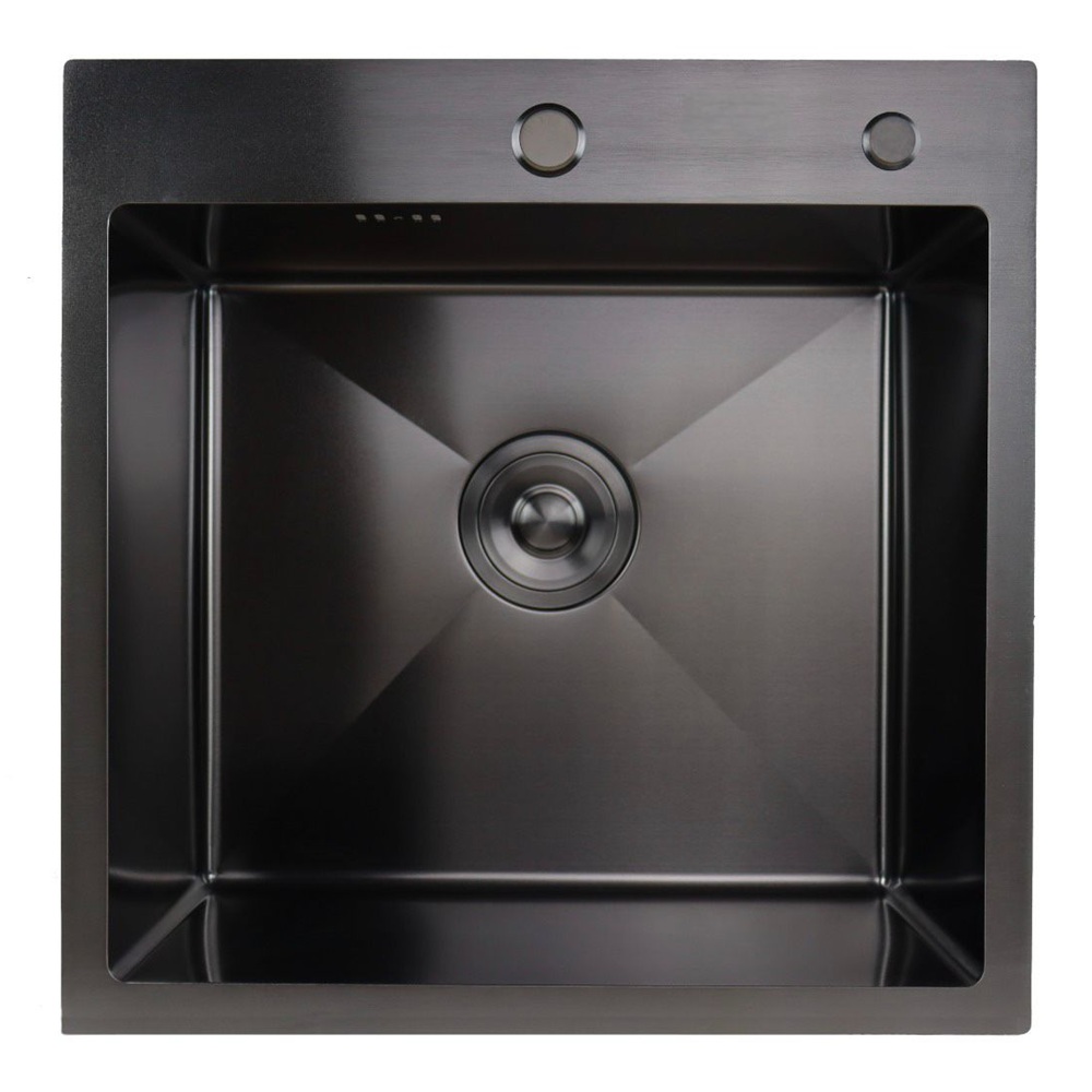 Мойка врезная Marrbaxx B5050-R Decor 500х500х210 мм графит