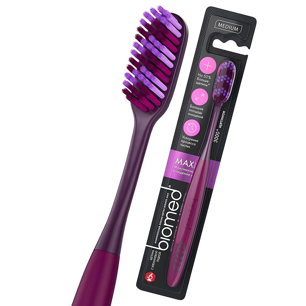 Щетка зубная Biomed Max Medium