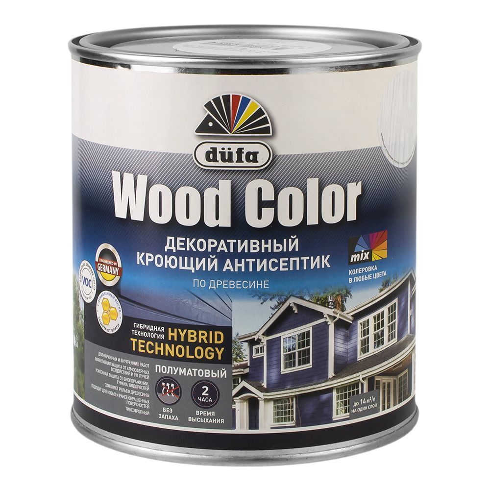 Антисептик кроющий Dufa серый шёлк  0.9л