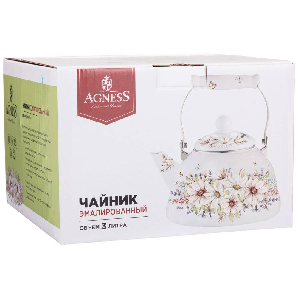 Чайник эмалированный Agness Дворцовый парк 3 л