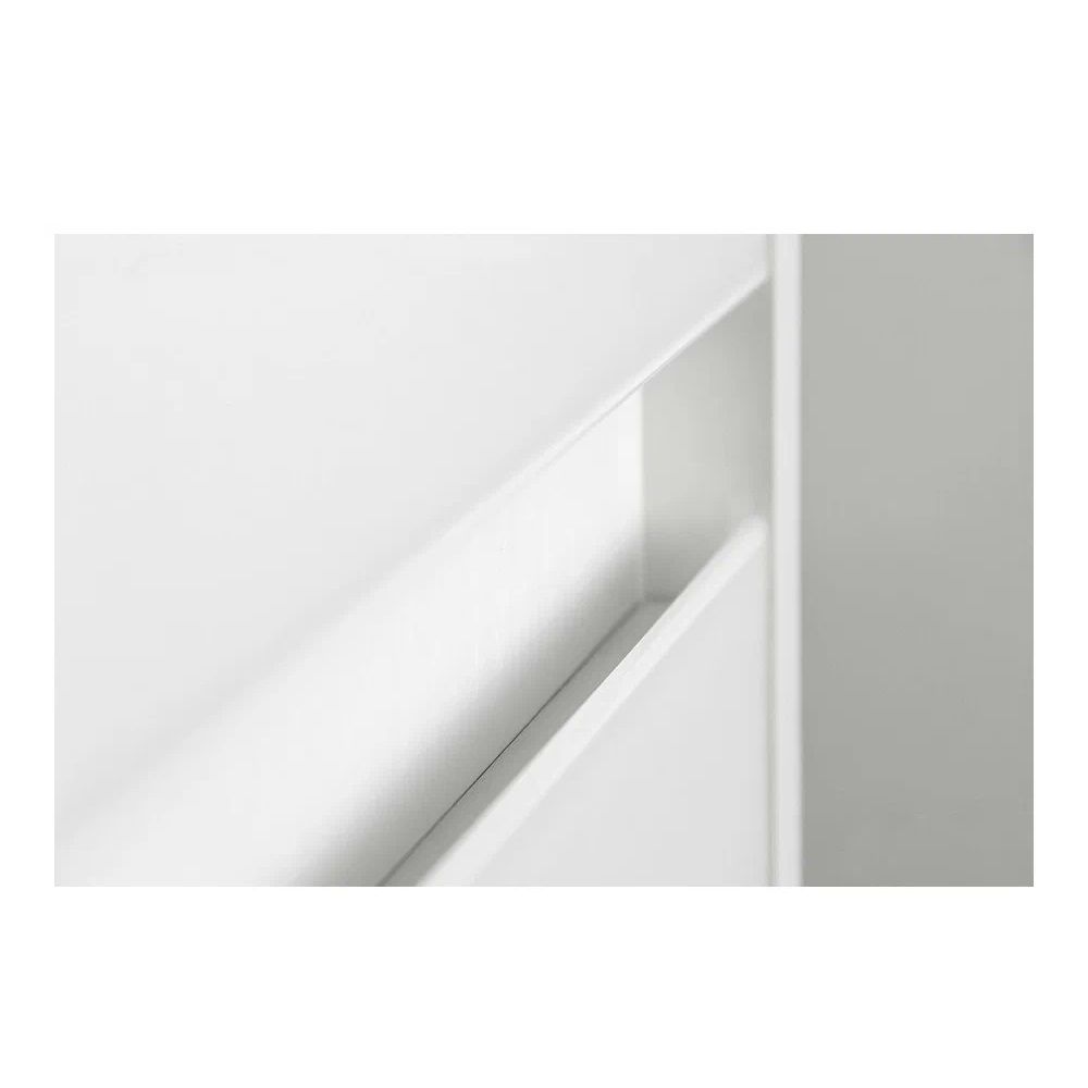 Пенал подвесной Монако 36 plus 1 ящик белый/белый лакобель