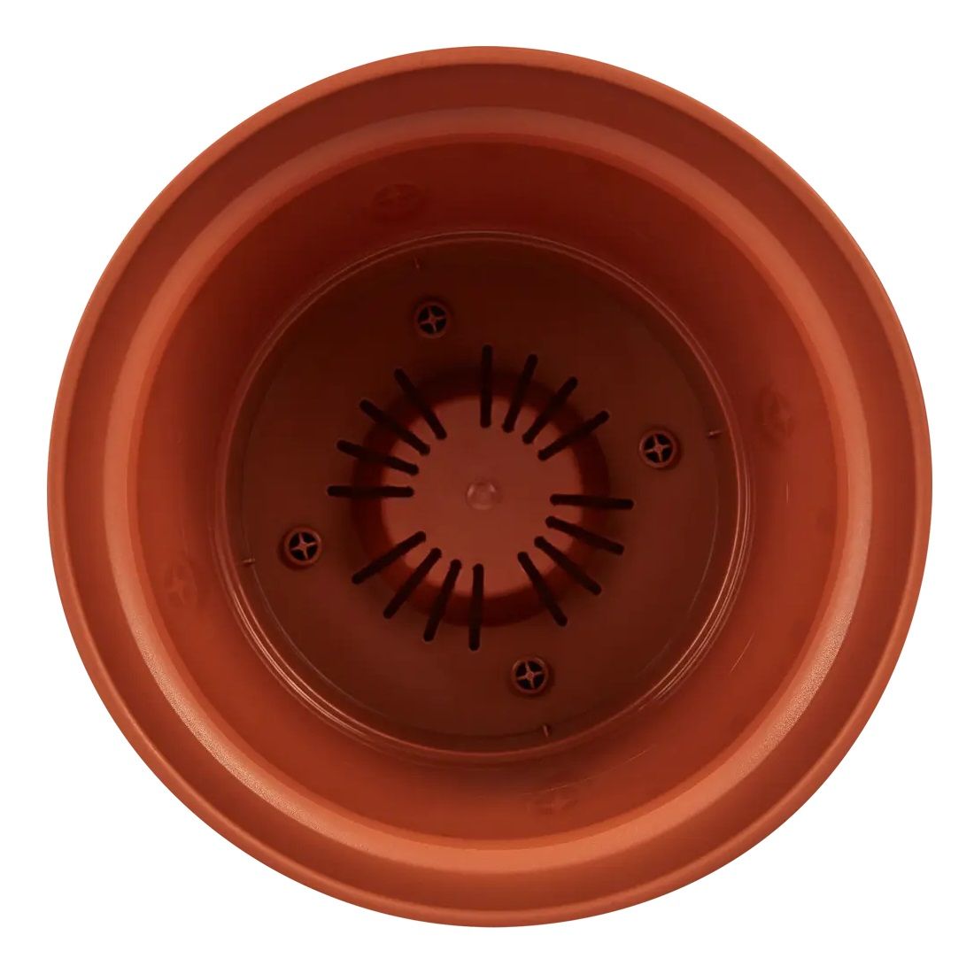 Горшок цветочный Mint терракотовый 15 см 1,2 л с поддоном