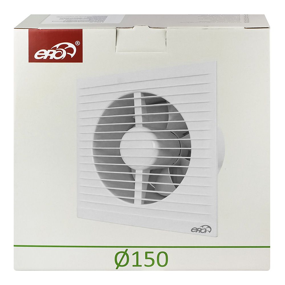 Вентилятор осевой с обратным клапаном ERA E 150 C-02 и тяговым выключателем D 150