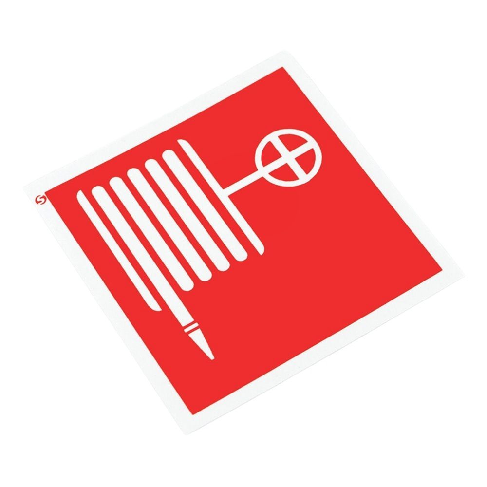 Наклейка Пожарный кран 20х20 см Знак F02