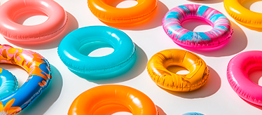 Надувные круги, жилеты и нарукавники