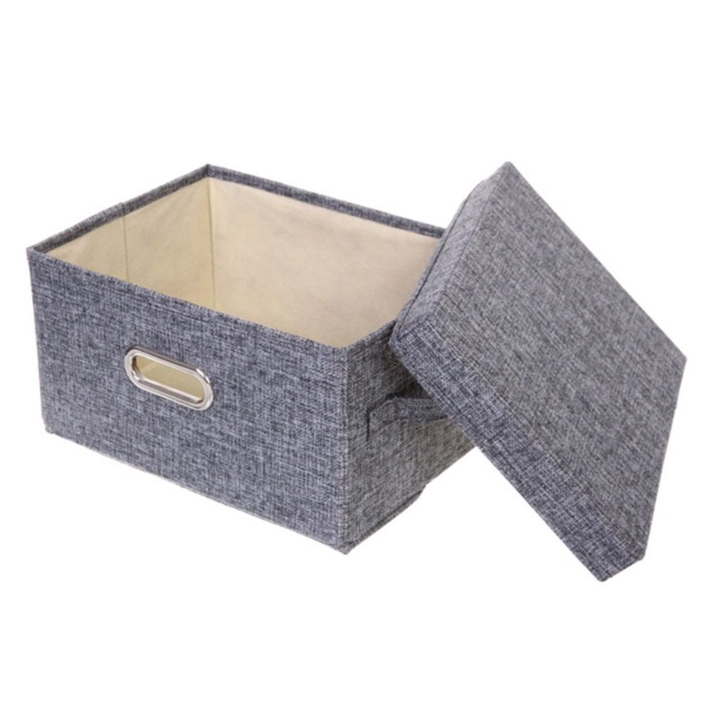 Коробка для хранения Дэстра 32х24х18 см серая складная