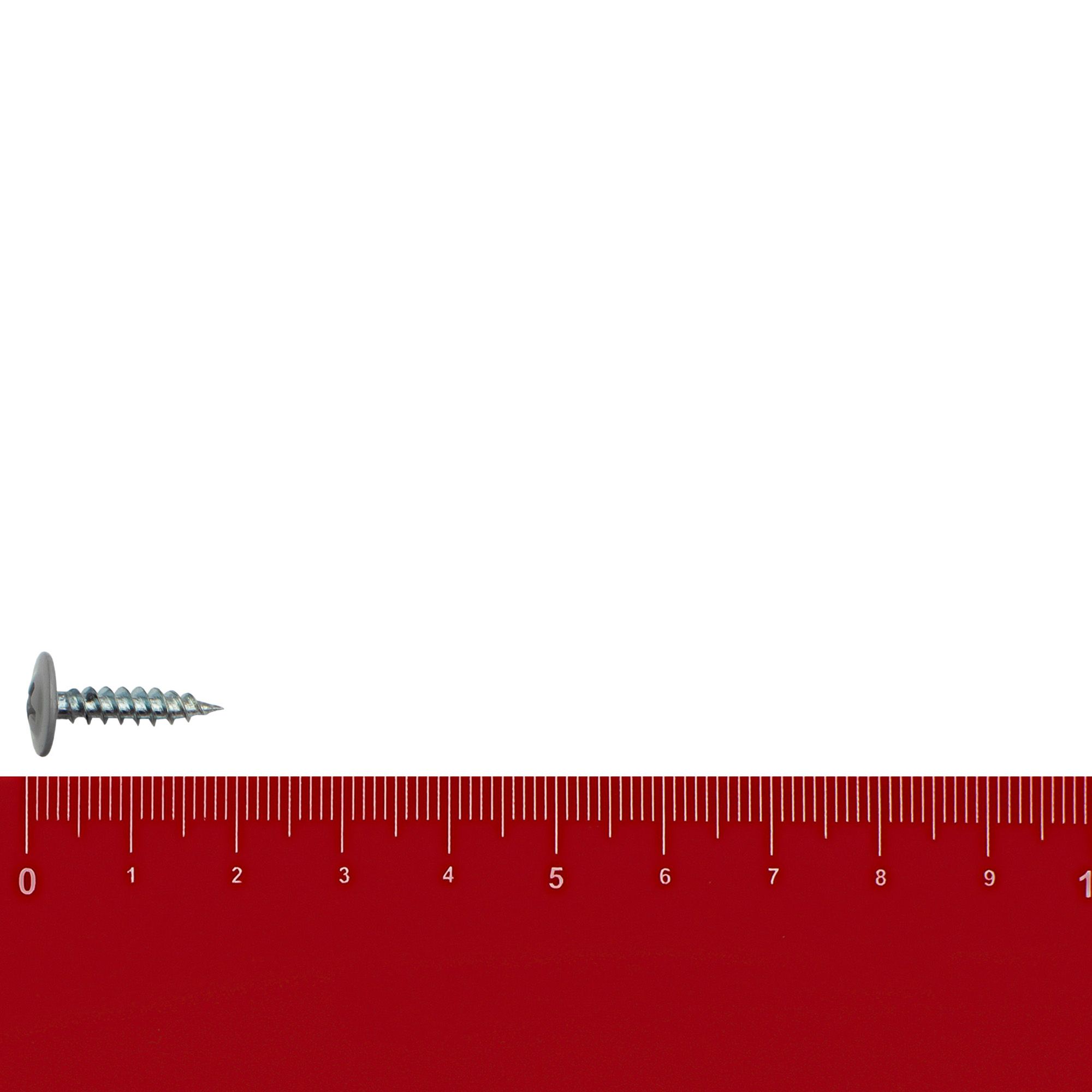 Саморез прессшайба 4,2х19 мм острый светло-серый RAL 7004 вес