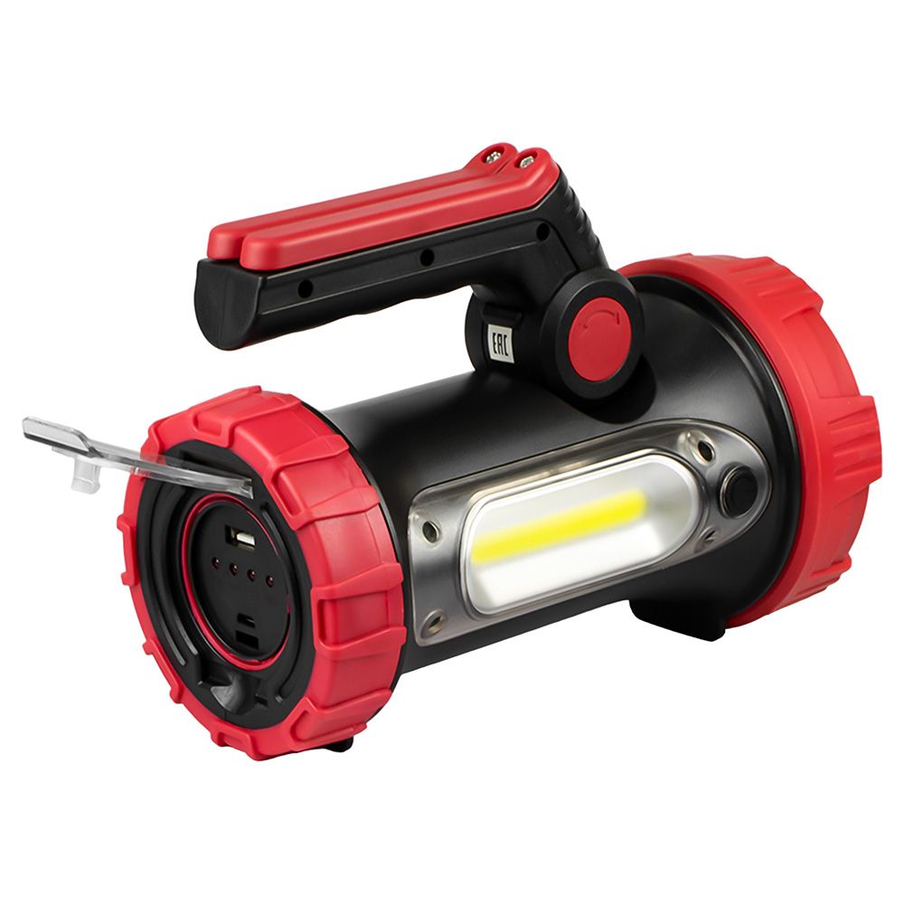 Фонарь прожекторный боковой COB литиевый акк ЭРА 10W SMD 6000мАч 3,7V IP65 microUSB PA-704