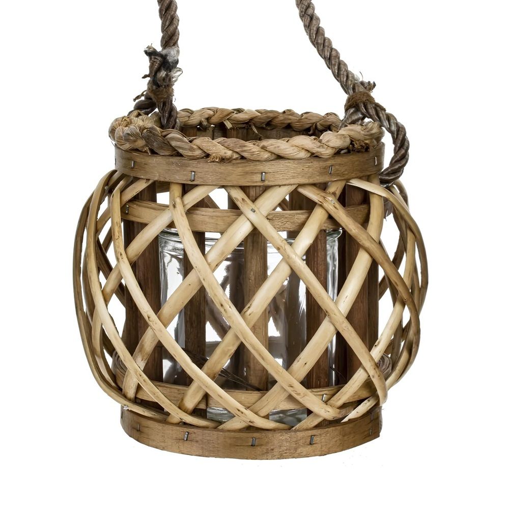 Украшение новогоднее подсвечник Корзинка 18х16х18 см 401846