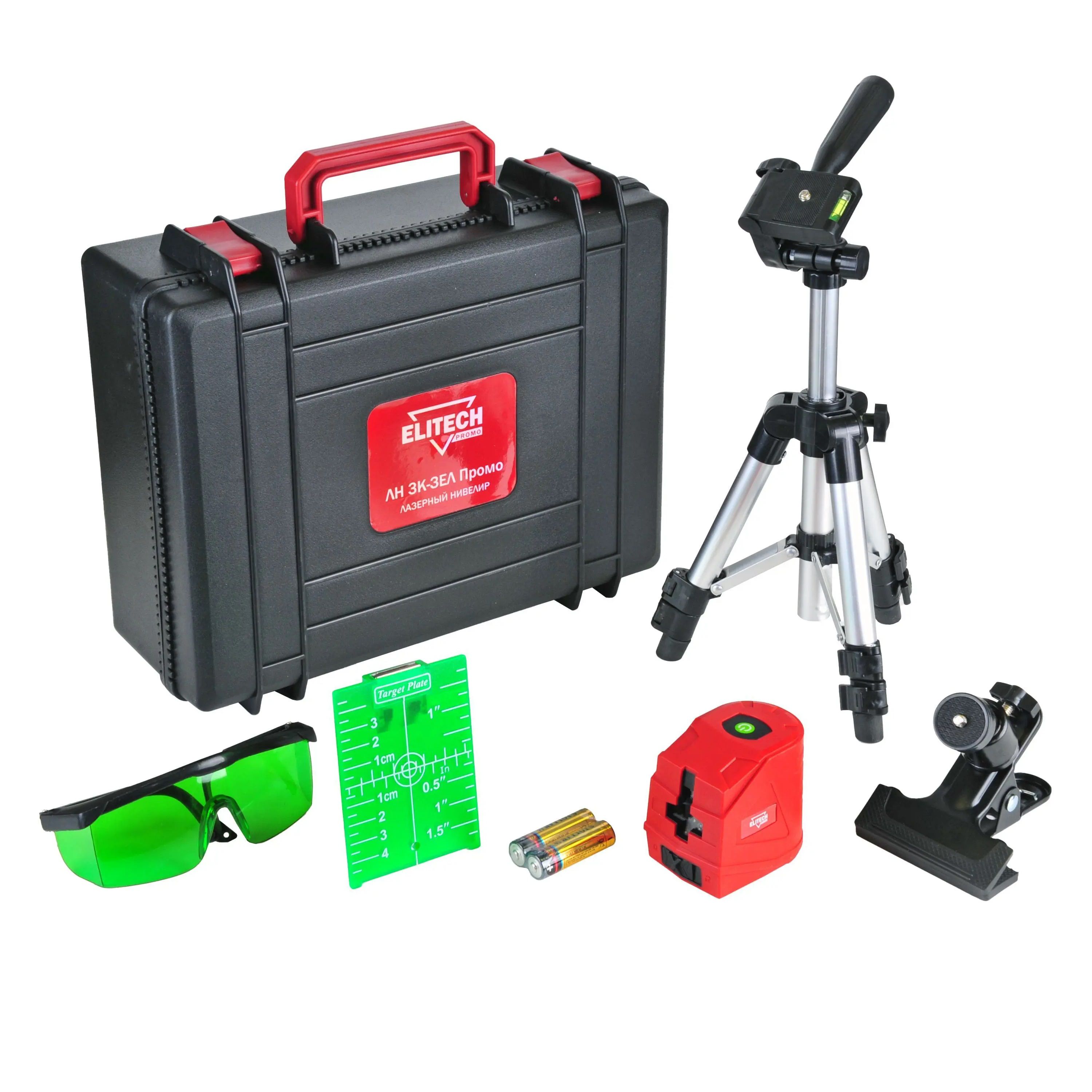 Нивелир лазерный Elitech ЛН 3К-ЗЕЛ Промо 20 м