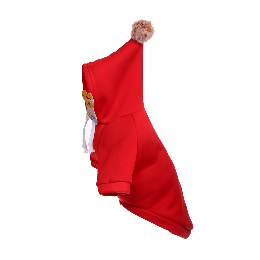 Кофта-толстовка с капюшоном для собак мелких пород Модный бро Бон бон красная р XL Ultramarine