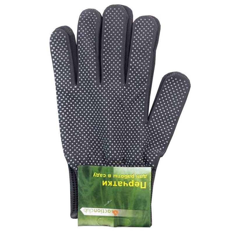 Перчатки х/б с точечным ПВХ покрытием 22х12 см микс