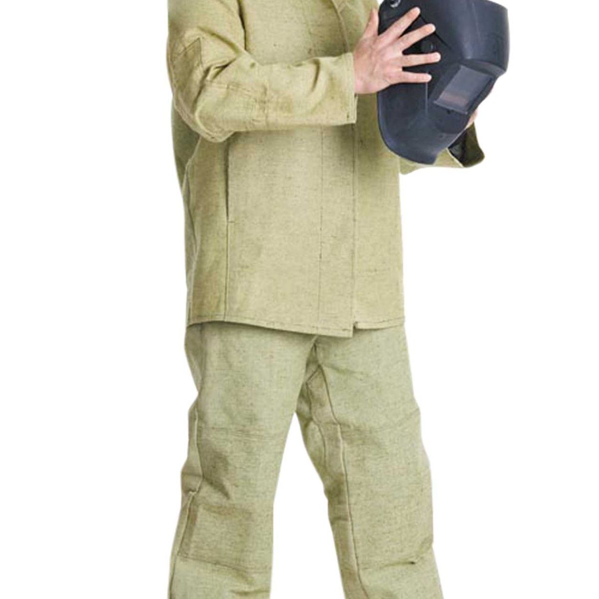 Костюм сварщика куртка, брюки ткань брезент с налокотниками и наколенниками р.120-124/182-188