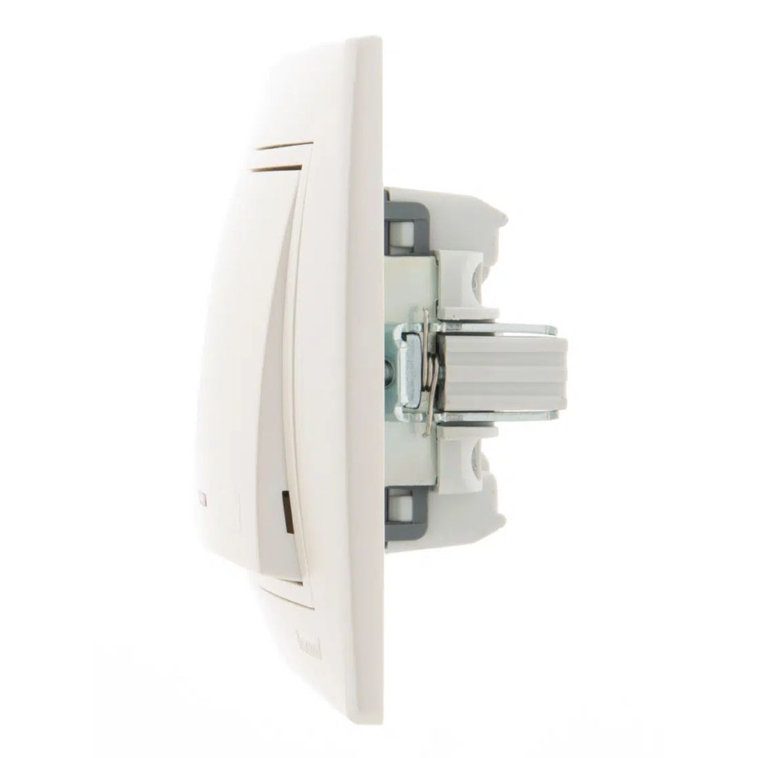 ВЫКЛЮЧАТЕЛЬ проходной скрыт.установки 1-кл.жемчуг с подсвет. Мира Lezard 701-3030-114