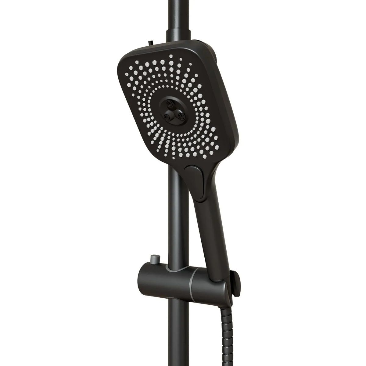 Душевая система Mixline Solo Black ML3406 черный с тропическим душем и изливом