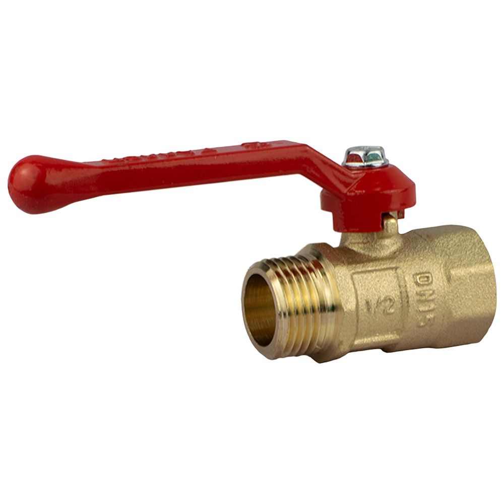 Кран шаровой 1/2" ВР/НР рычаг Практик 121 PN16 Галлоп 103267