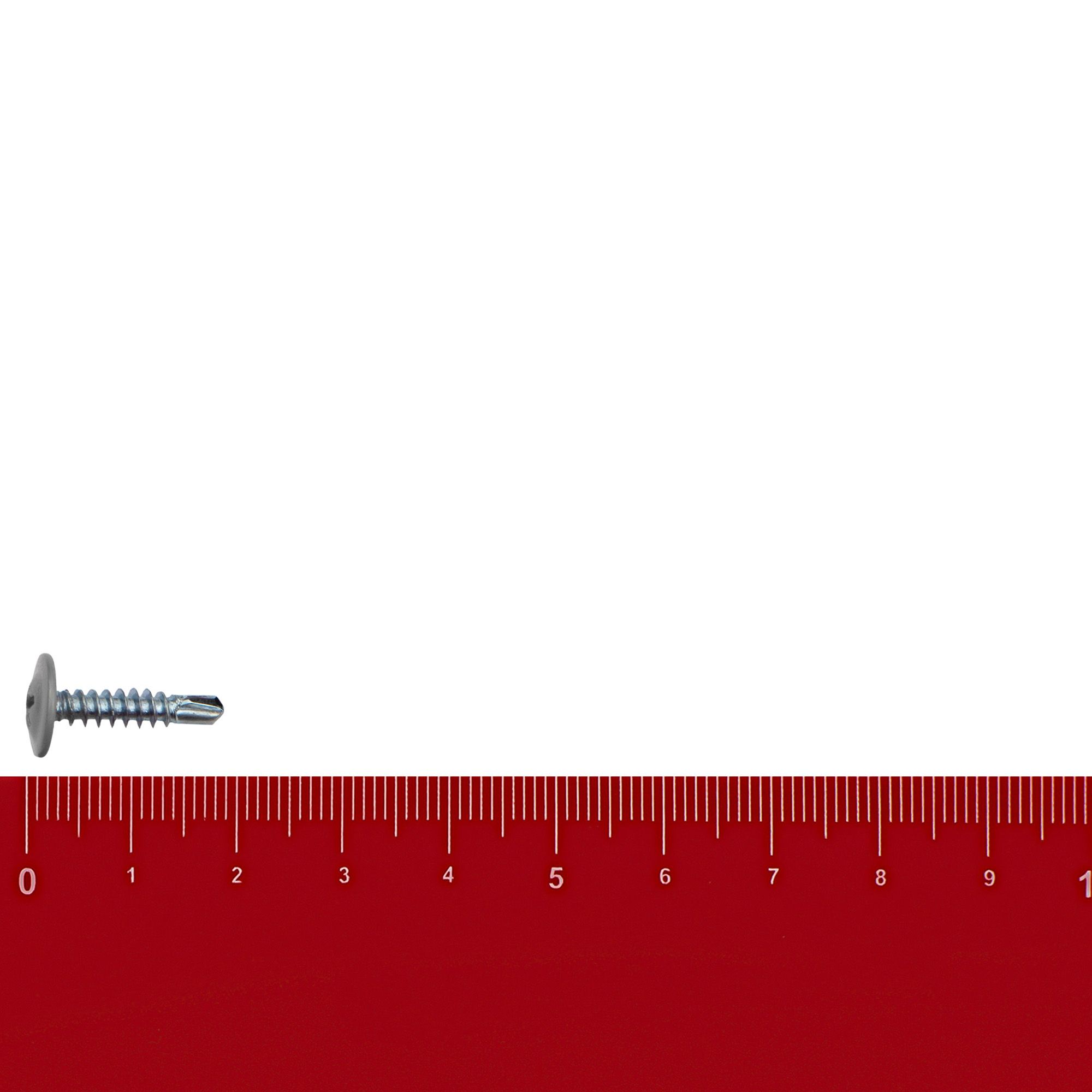 Саморез прессшайба 4,2х19 мм сверло светло-серый RAL 7004 вес