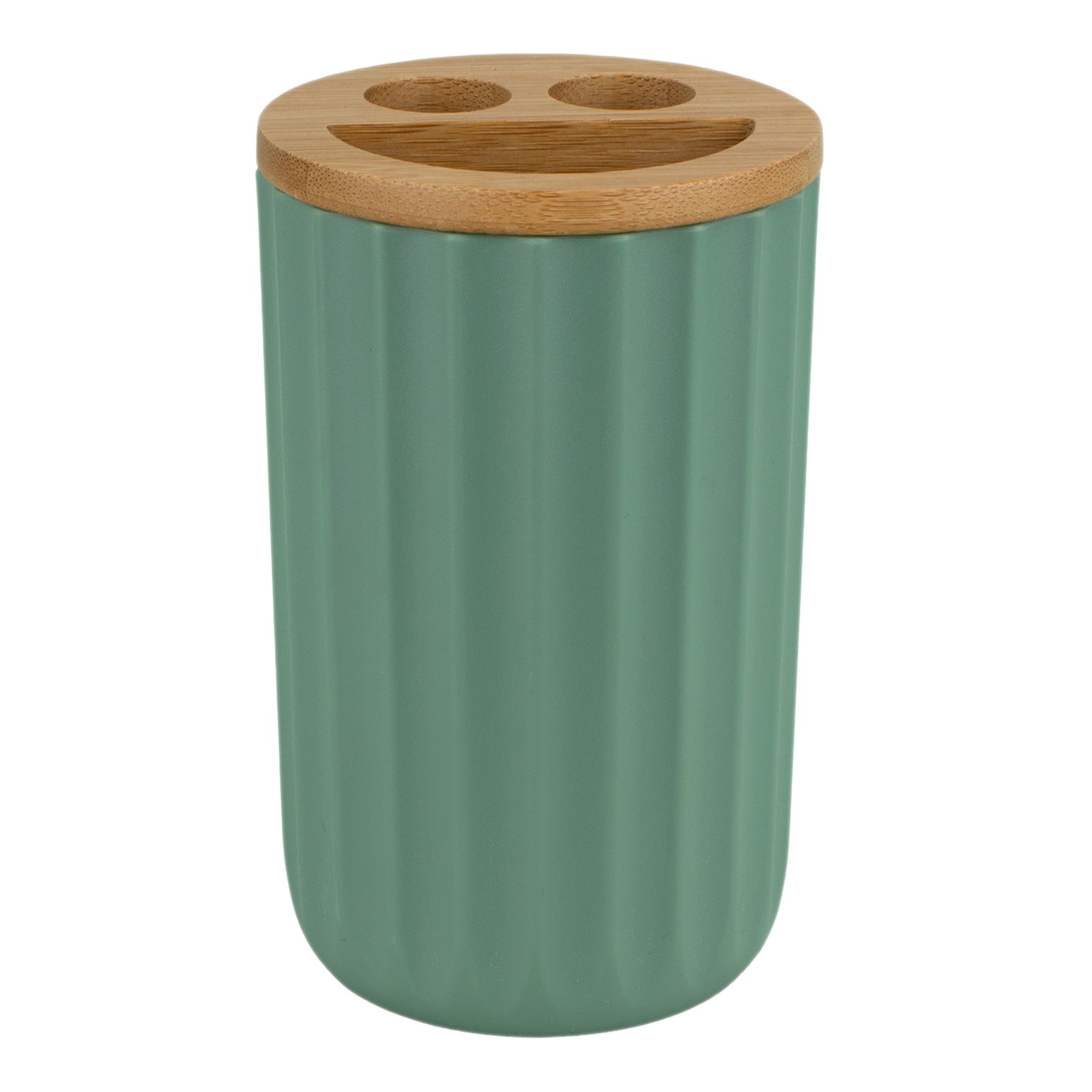 Подставка для зубных щеток Бамбук зеленый