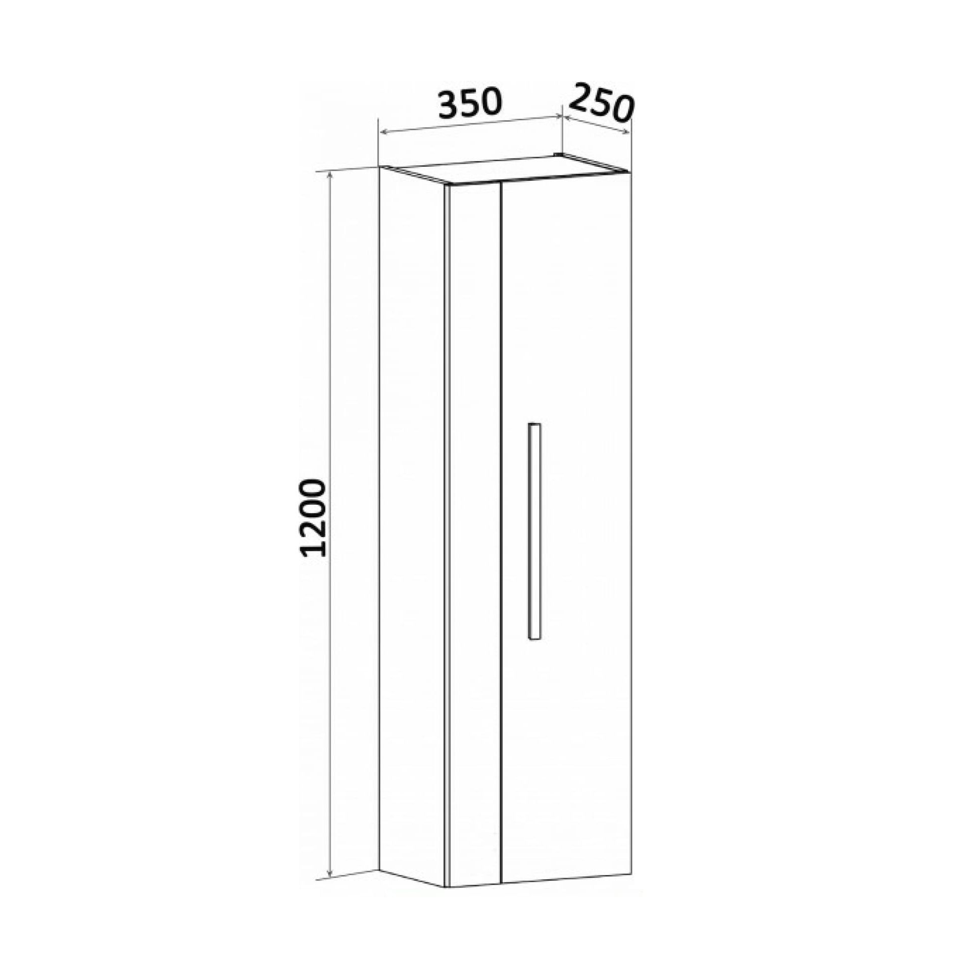 Пенал подвесной Вудлайн 35