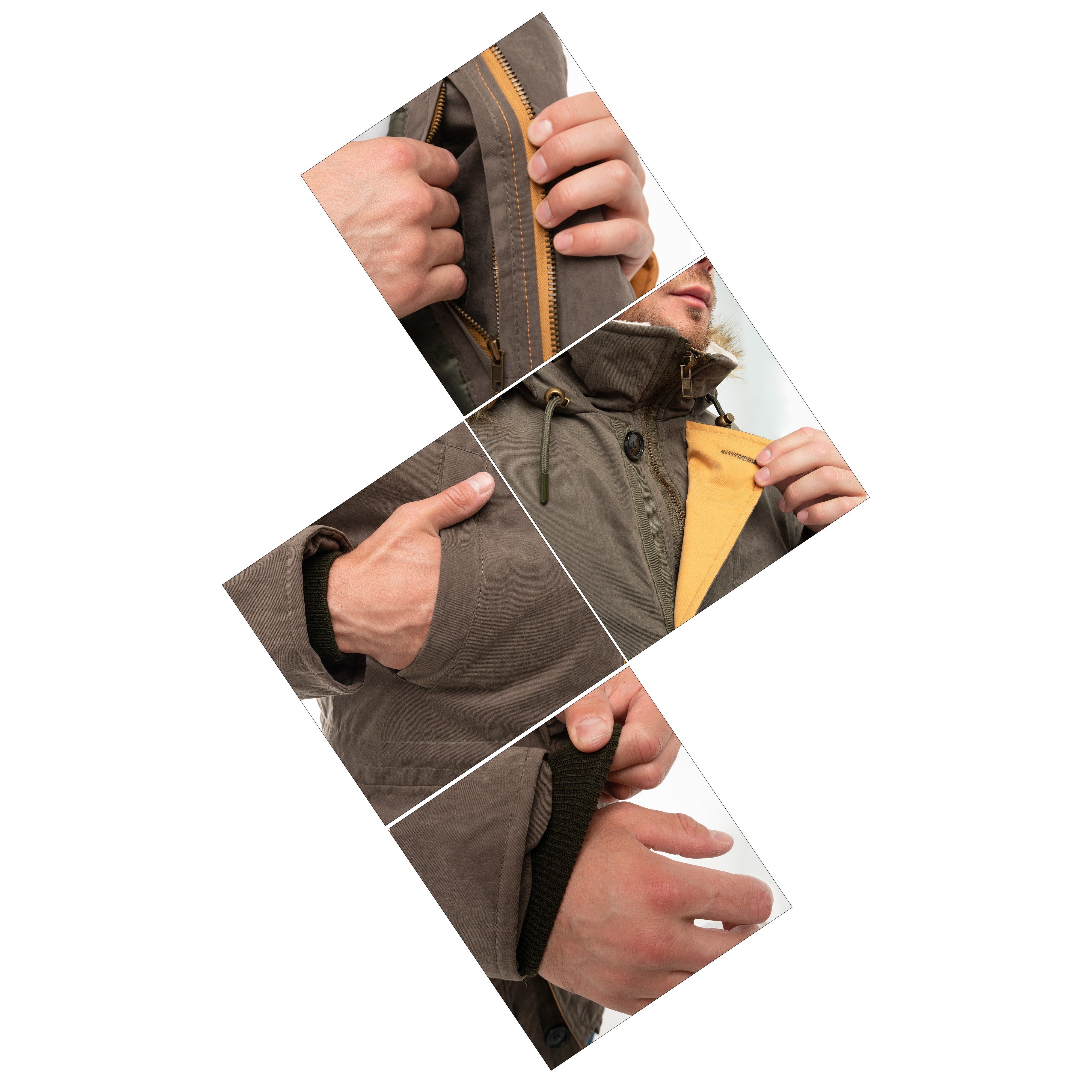 Куртка-парка зимняя Юта Ультра хаки р.120-124/182-188