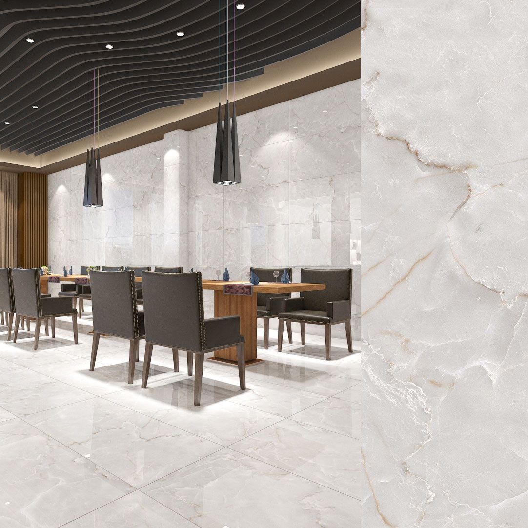 Керамогранит Maimoon Ceramica Glossy Mercury Onyx 600x1200 мм серый полированный 1,44 м2