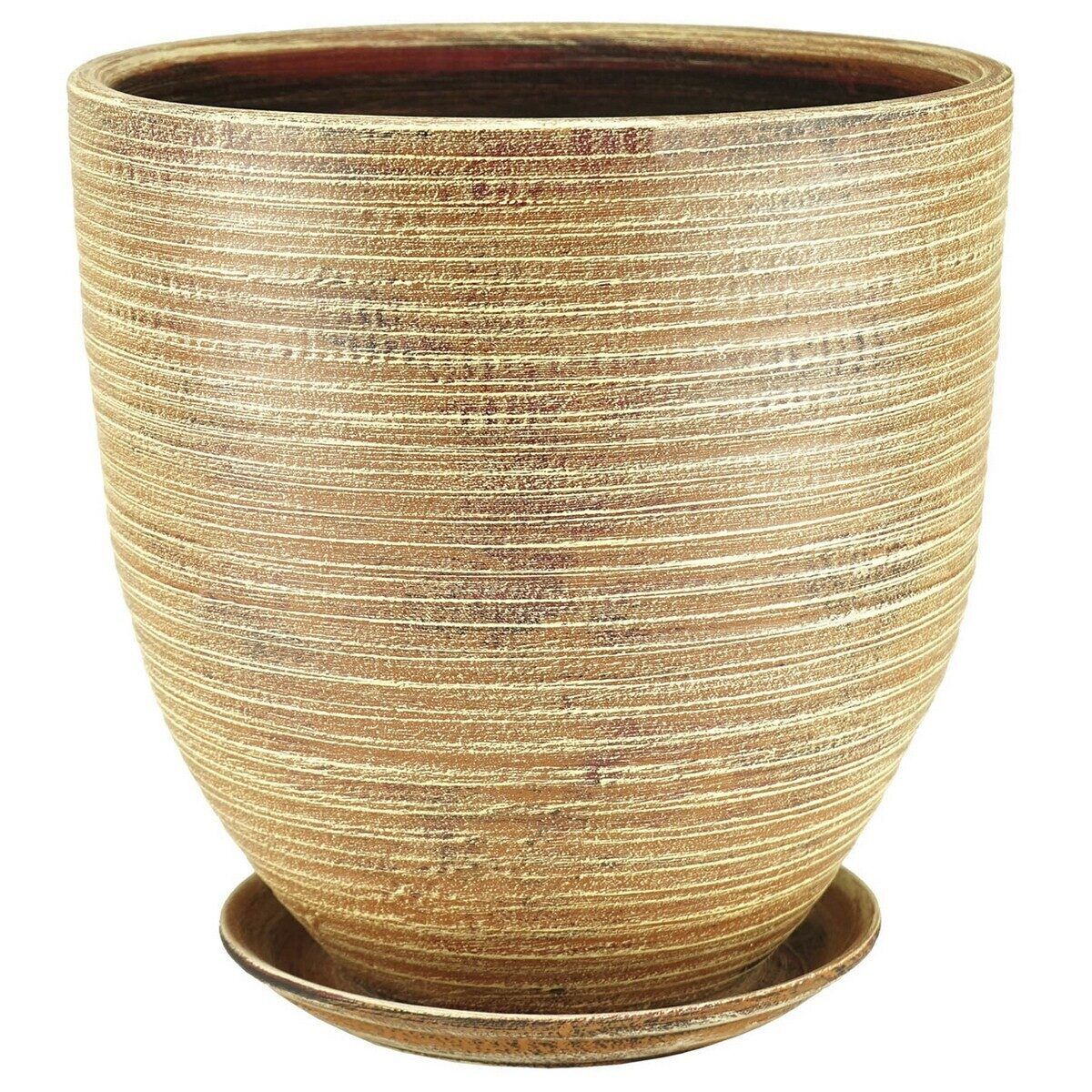 Горшок цветочный Бутон Эко бежевый 37 см 05-501