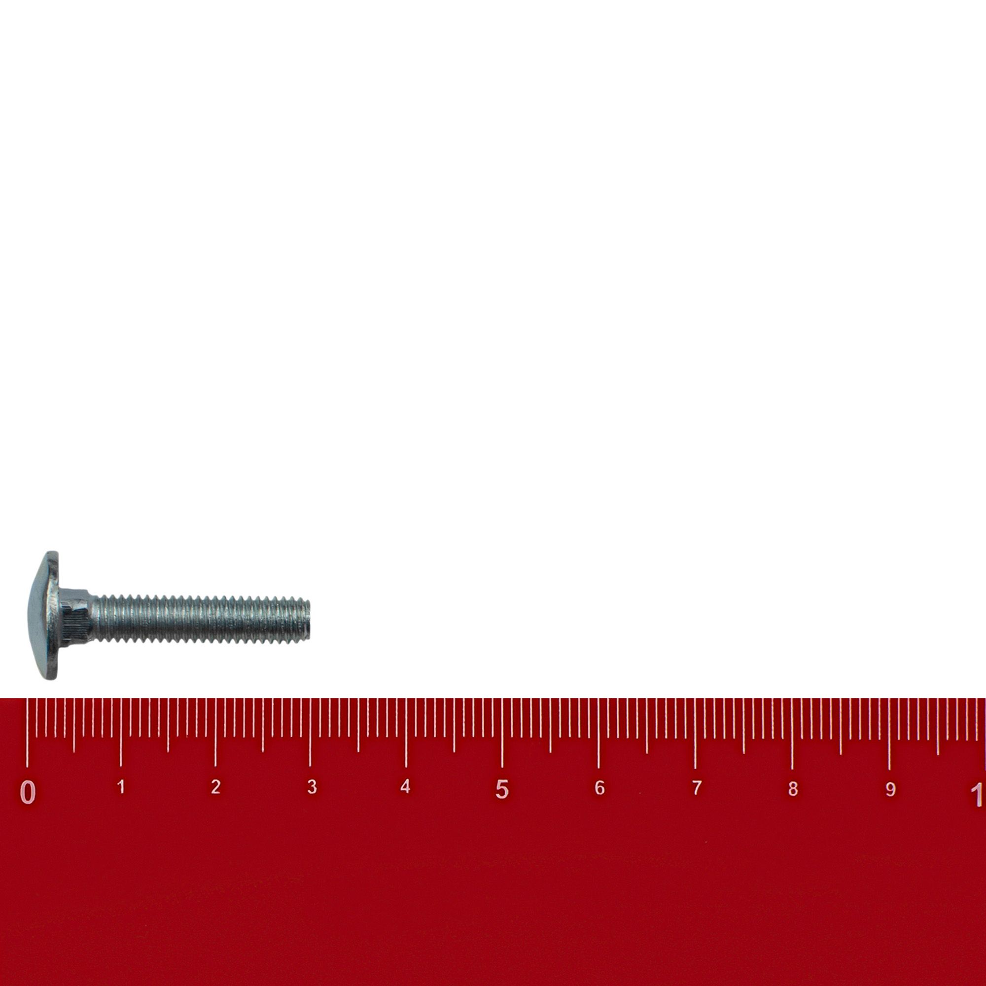 Болт мебельный DIN 603 М6х30 мм вес