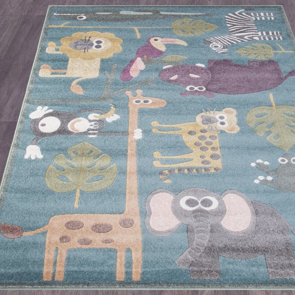 Ковер детский Sofit Merinos C043 1,2х1,8 м светло-синий