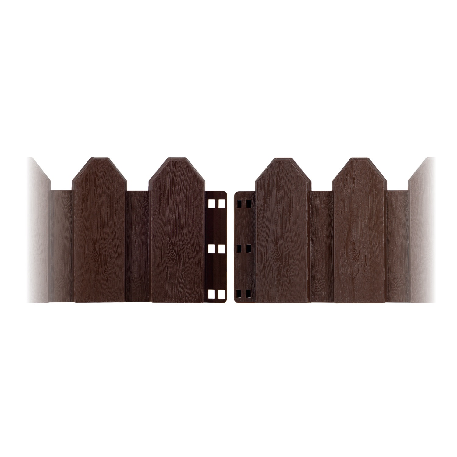 Заборчик декоративный Lucky Way 18х60 см 5 шт коричневый