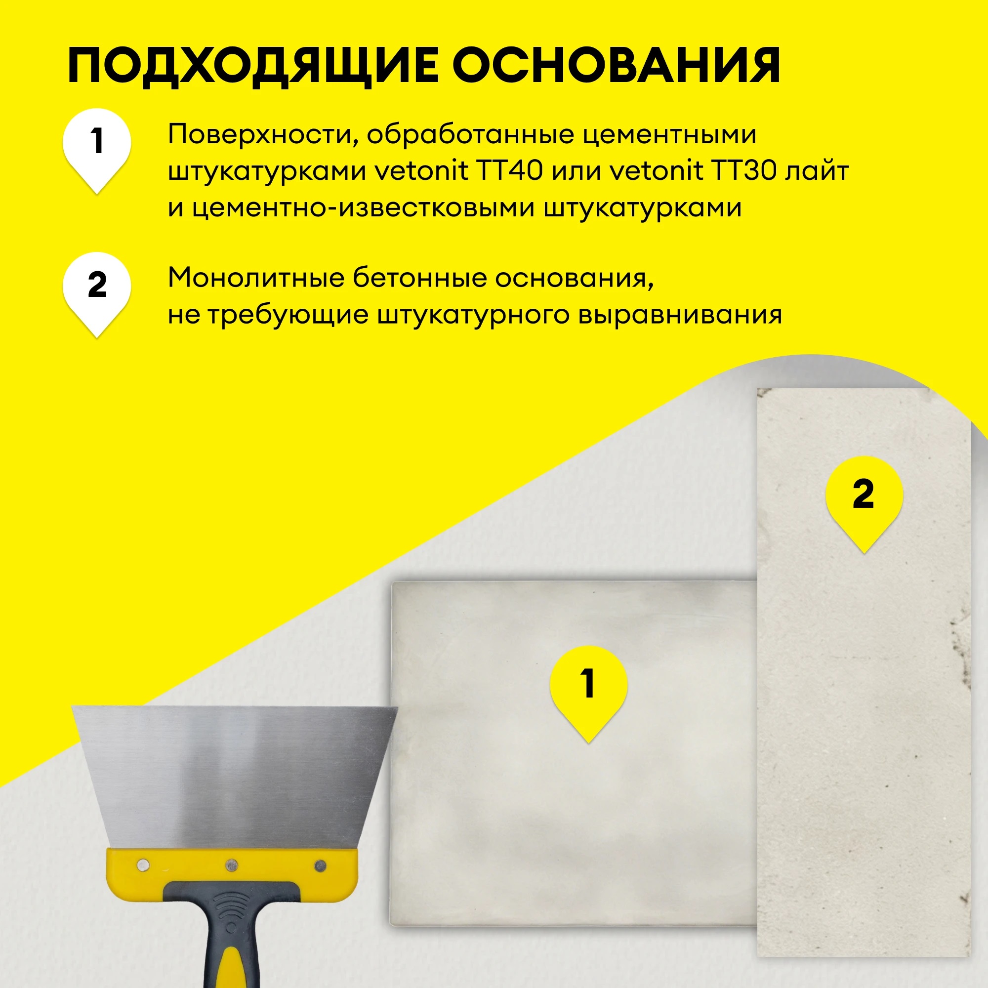 Шпатлевка цементная финишная Vetonit VH 20 кг